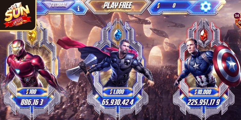 Avengers SUNWIN Chinh Phục Tựa Game Slots Jackpot Tiền Tỷ 1 Giới thiệu về trò nổ hũ Avengers SUNWIN