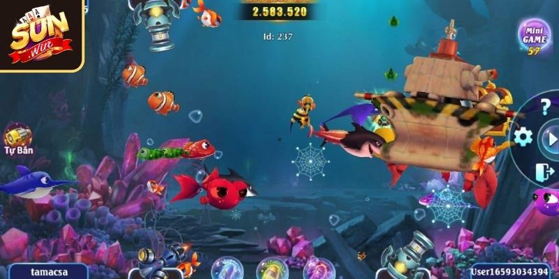 Bắn Cá Hải Tặc SUNWIN Khám Phá Không Gian Biển Sâu Rộng Lớn 3 Nâng cấp vũ khí thường xuyên để gia tăng sức mạnh chiến đấu