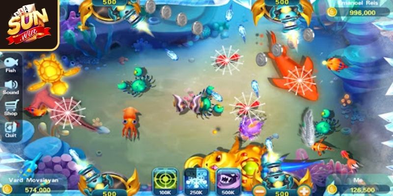 Bắn Cá Jackpot SUNWIN Chơi Cực Đã Săn Thưởng Siêu Hấp Dẫn 3 Sử dụng tối đa tính năng hỗ trợ săn thưởng Jackpot đơn giản