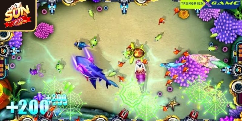 Bắn Cá Tiên Cá SUNWIN Trò Săn Thưởng Hấp Dẫn Cho Ngư Thủ 3 Chọn mục tiêu săn thưởng và loại đạn phù hợp