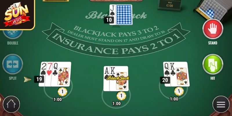 Blackjack Sunwin Bí Quyết Chinh Phục Trò Chơi Bài Casino 2 Các lựa chọn của người chơi Blackjack SUNWIN