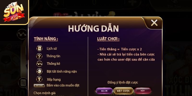 Làm Sao Để Thắng Tài Xỉu Sunwin – Hé Lộ Chiến Thuật 2025 2 Nắm chắc những quy tắc tham gia game