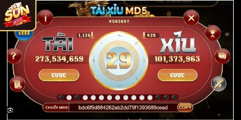 Tài Xỉu MD5 Sunwin – Cách Chốt Cược Chuẩn Giúp Thắng Lớn 1 Điểm khác biệt của tài xỉu MD5 Sunwin