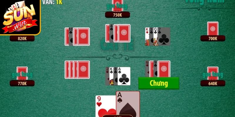 Catte Sunwin – Trải Nghiệm Bài Dân Gian Hấp Dẫn Nhất 2 Chuẩn bị và chia bài